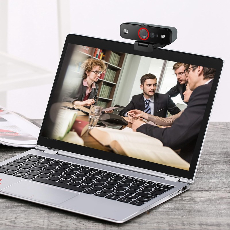 Adesso CyberTrack F1 1080P HD Enfoque Fijo USB Windows Hello