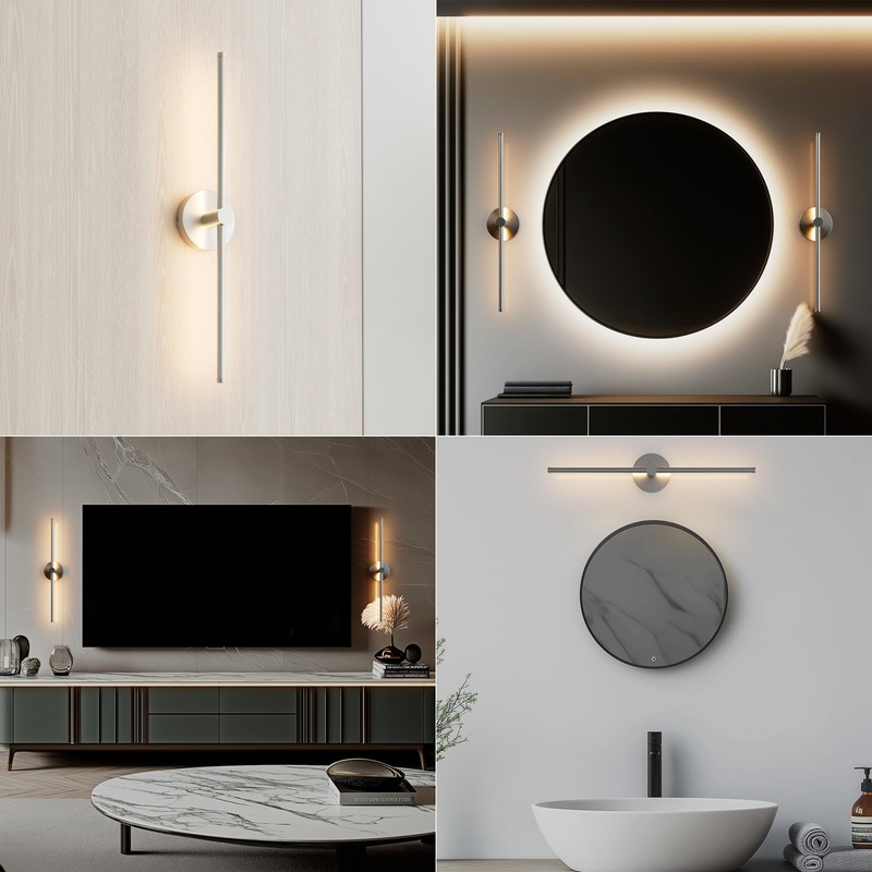 ZAGO 24 Inch LED Indoor Linear Wall Sconces Set of