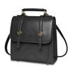 Aouduo Yomi Women's Backpack, 3-Way, Shoulder Bag, Mini Leather, Compact,