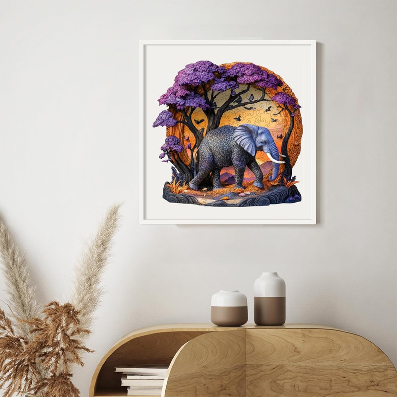 Qiuenisray Wooden Puzzles for Adults 500 Pieces, 3D Vision Effect