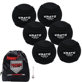 KRATO Hitting Power BAlls | Weighted Balls with Seams | 16 oz Baseballs | Hitting Plyos