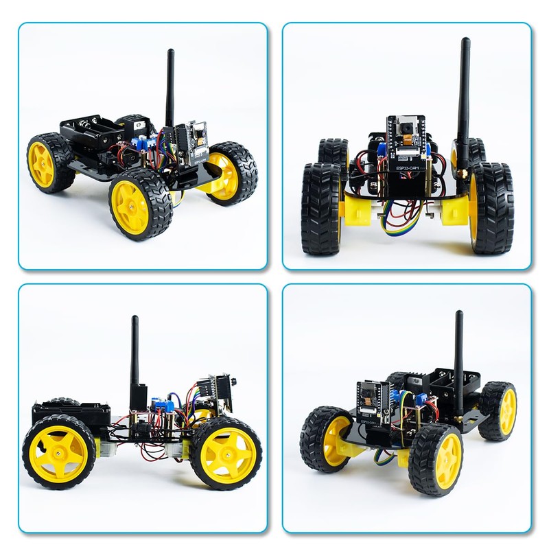 LAFVIN Camera Robot Car Kit for ESP32, WiFi Real-Time Video
