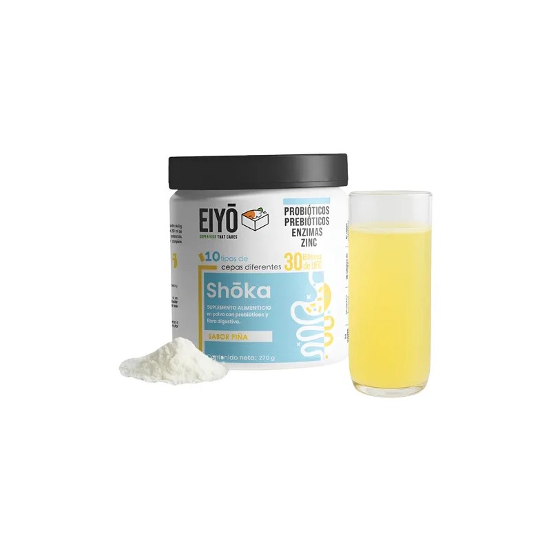 Shoka Eiyo Probióticos + Prebióticos Zinc 30b Ufc Sabor Piña