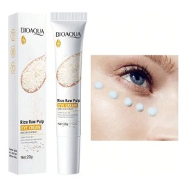 Bioaqua Crema Facial con Extracto de Arroz y cido Hialurnico, Aclara y Atena Ojeras, Uso Da y Noche, Todo Tipo de Piel                                