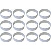 Unbranded 1 Dozen 3'' Circles Round Cookie Cutters Metal Biscuit