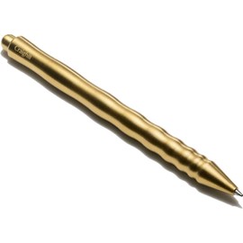 Craighill Kepler Pen - Elegant Retractable Ballpoint Pen for Office & Journaling, Aesthetic Metal Styling, Smooth Writing, Refillable - Brass