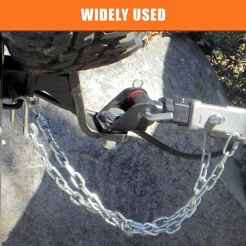 AYMMIC 1/4'' x 27''Steel Boat Trailer Safety Chain, G30 Binder