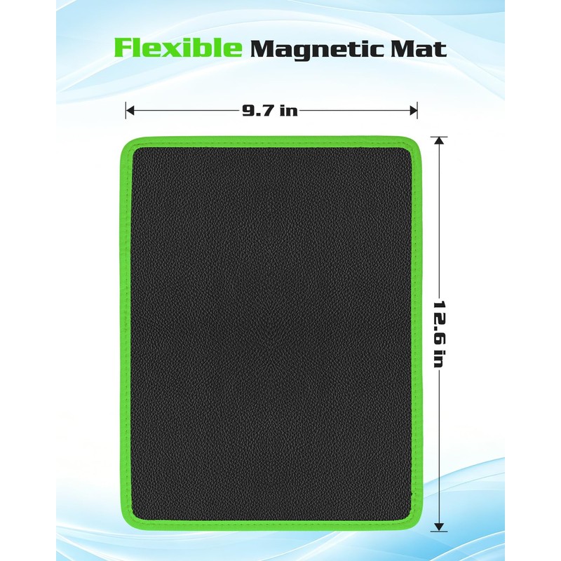 Magnetic Tool Mat & Holder | 12.8"x9.8" Flexible Magnetic Tray