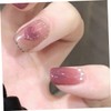 Healvian 24pcs Women's Decorative Fake Nails Press on Butterfly Heart
