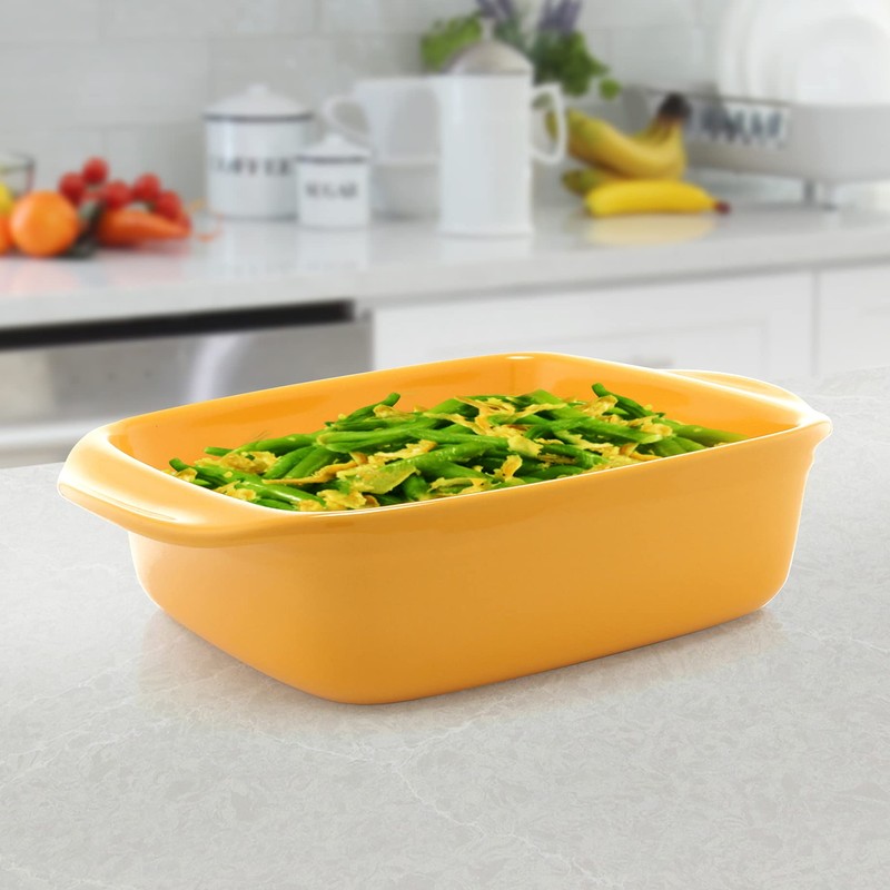 Chantal Classic Ceramic 2-pc Simple Baker's Set, 8" Sq Baker