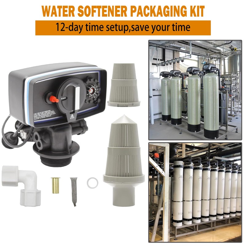 DEVALLEY 5600 Water Softener Valve,12-Day Timer Control Control Valve,Timer Valve