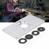 Trimming Flip Board Aluminum Alloy Woodworking Router Table Insert Plate