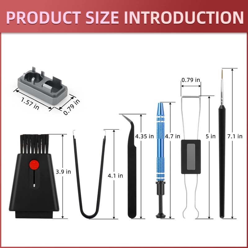 RunJRX YIMAGUJRX 32 Switches Acrylic Lube Station,Keyboard Lube Kit,Switch Opener,Switch