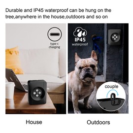 Anti-Bark Devices, Ultrasonic Dog Bear Control Devices, 33 Ft with 4 Powerful Speakers, Automatic Dog Crate for Puppies of Medium Dogs