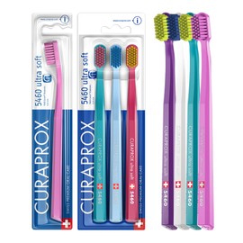 Curaprox 5460 Ultrasoft cepillo para polvo de dientes, Paquete de 4
