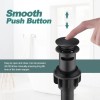 Bathroom Wash Basin Drainer Siphon, Oil Rubbed Bronze Vessel Sink