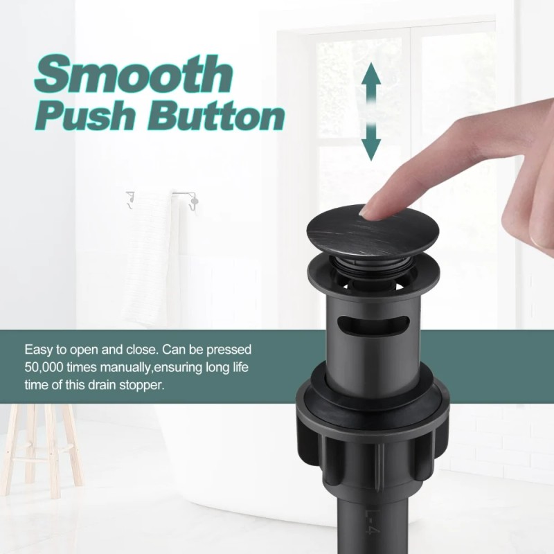 Bathroom Wash Basin Drainer Siphon, Oil Rubbed Bronze Vessel Sink
