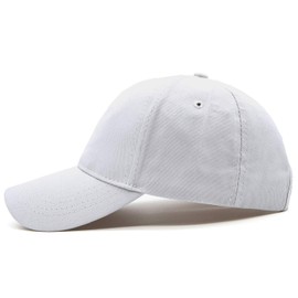 Ruyosn Baseball cap women's cap braid high ponytail cap women's ponytail cap women's summer cap summer cap women's ponytail sun protection hip hop cap women's cotton, White, Einheitsgröße