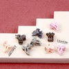 100pcs Small Hair Clips Bow Tie Flower Fruit Shaped Cute