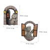 Kisangel 2pcs Resin Dragon Garden Decoration Resin Dragon Statue Outdoor