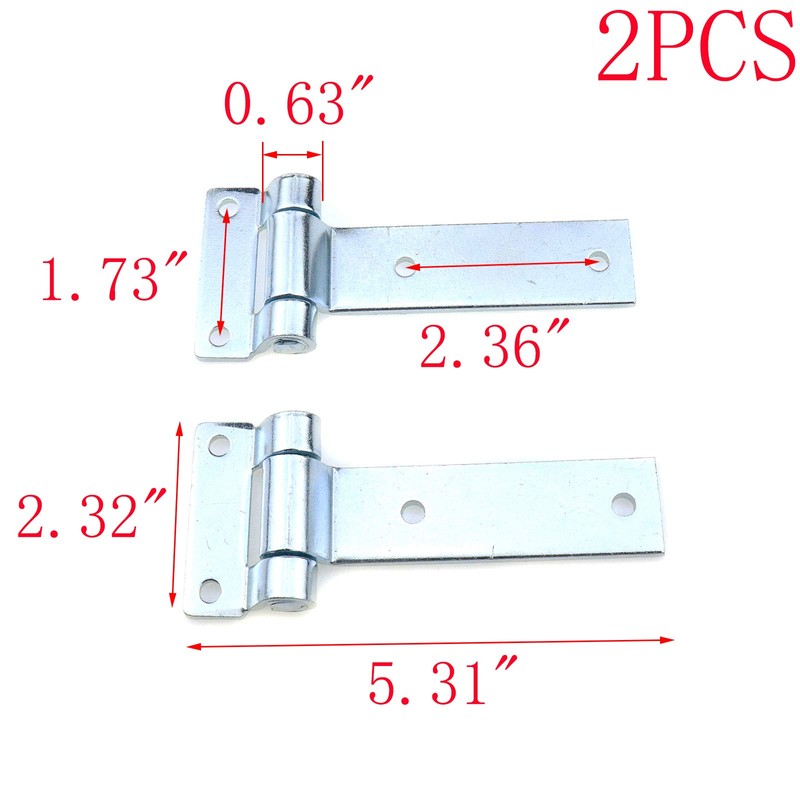 MY MIRONEY 5.31" x 2.32" Strap Tee T Hinge Carbon