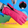 Andake Waterproof &Breathable Kids Snow Gloves 2-10Y Toddler Winter Warm