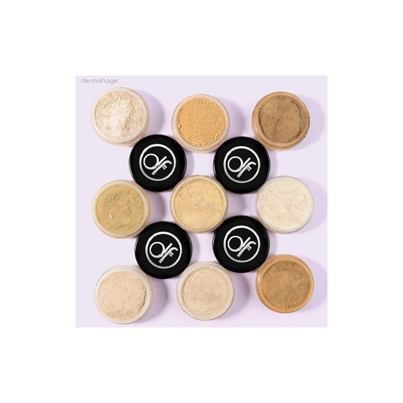 Dermaflage - Base de maquillaje en polvo mineral para piel