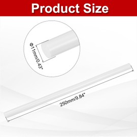 sourcing map 20 Pcs Hot Melt Glue Gun Sticks, 9.8" x 0.4" Hot Glue Sticks Bulk with Most Mini Glue Guns for DIY Art Projects and Quick Home Repairs,Cream White