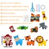 SJUNJIE Children's Sewing Kit, 14 Pieces, Felt Animals, Sewing Set,