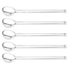 QWORK 5 Pack Glass Stirring Spoons – Crystal Clear Borosilicate