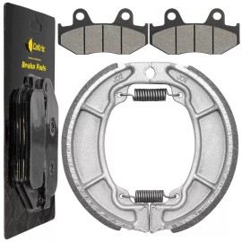 Caltric for Honda XL600R 1983 1984 1985 1986 1987 Front Brake Pads & Rear Brake Shoes