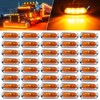 ALFU 40PCS Amber DC 12-24V LED Trailer Lights Side Marker
