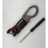 Car Key Fob Keychains, Universal 360 Degrees Rotatable Leather Keys