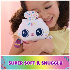 DreamWorks GABBY'S Dollhouse, Celebration Series 6-Inch Tall Cakey Cat Plushies, Stuffed Animal Kids Toys for Girls & Boys Ages 3 and Up