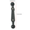 ThtRht 2 Pack 17mm Double Sided Ball Mount Arm 4''