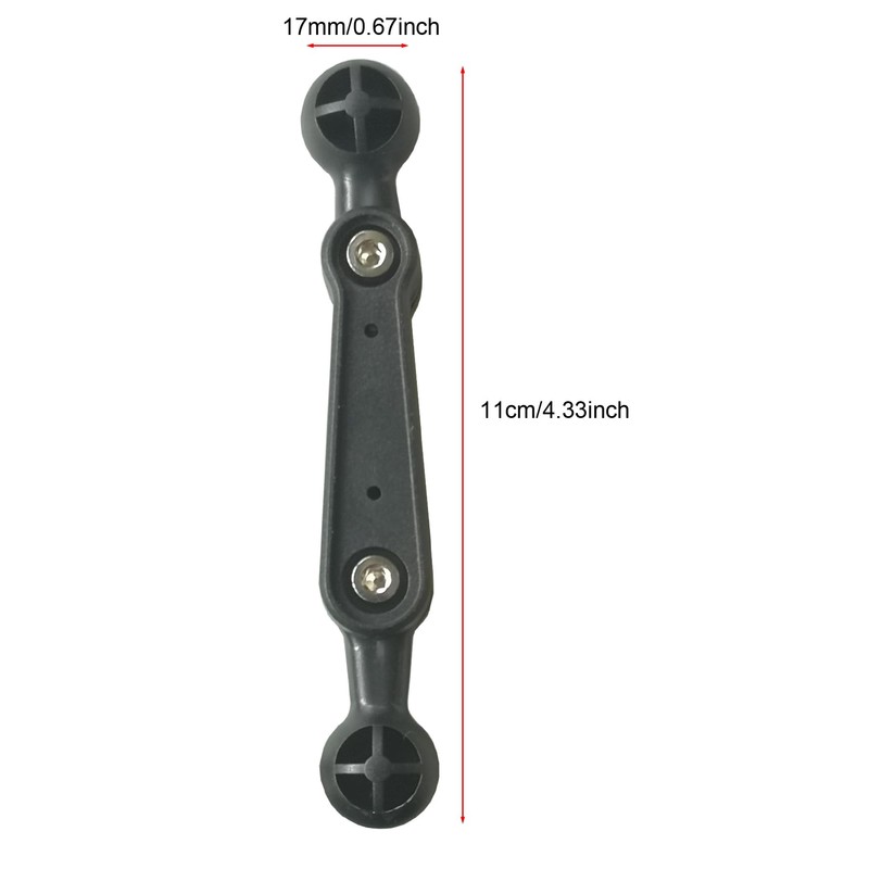 ThtRht 2 Pack 17mm Double Sided Ball Mount Arm 4''
