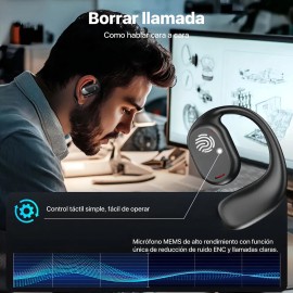 Kuesuny Audfonos in-ear inalmbricos 1Hora Kuesuny GT280HiFi Negro Auriculares Inalambricos Bluetooth 5.3 con Microfono                                