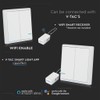 Wireless Switch with Dual Button Sensor White IP54