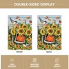 Fall Flag 28 x 40 Double Sided, Pumpkins Sunflower Large