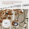 MEHOFOND Fall Birch Trees Shower Curtain Autumn Maple Leaves Shower