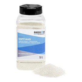 SoftSand Non-Slip Coating Rubber Particles - White - 1 L - Rubber Sand Ideal as a Non-Slip Coating for Boats and Pool - Medium Grain - for Mixing with Paint - Coating