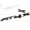 GMC 1PC Matte Black Front Grill AT4X OVERLAY Emblems 2023-2024
