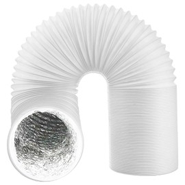 SPARES2GO Entlüftungsschlauch für ElectriQ Klimaanlage, PVC-Aluminiumfolie, isoliert, tragbar, Klimaanlage, K, Auslassrohr (15,2 cm x 2,5 m)