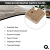 Questech Light Switch Cover, Triple Toggle Wall Plate for Electrical