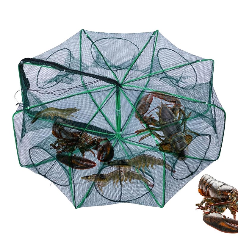 Foldable Fishing Trap,Portable Fish Crab Cast Net - Innovative Design