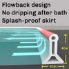 Lyaciomn Bathroom TPE Bendable Water Retaining Strip Shower Water Barrier