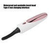 Heated Eyelash Curler Rechargeable Silicone Brush Head Portable Electric Eyelash