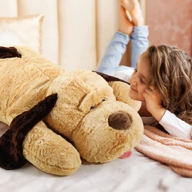 HyDren 55 Inch Giant Puppy Dog Stuffed Animal Large Plush Pillow Soft Huge Toy for Girls Boys Adults Birthday Christmas Holiday Presents