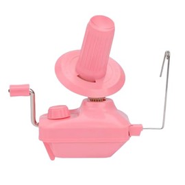 GEIWOGUO Yarn Winder Fiber Yarn String Ball Winder Holder Hand Operated (Pink)