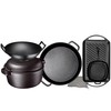 Pre Seasoned Cast Iron 7 Piece Bundle Gift Set, Double